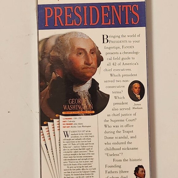 FANDEX PRESIDENTS CUE CARDS BNIP LEARNING FACTS American History - Picture 4 of 4